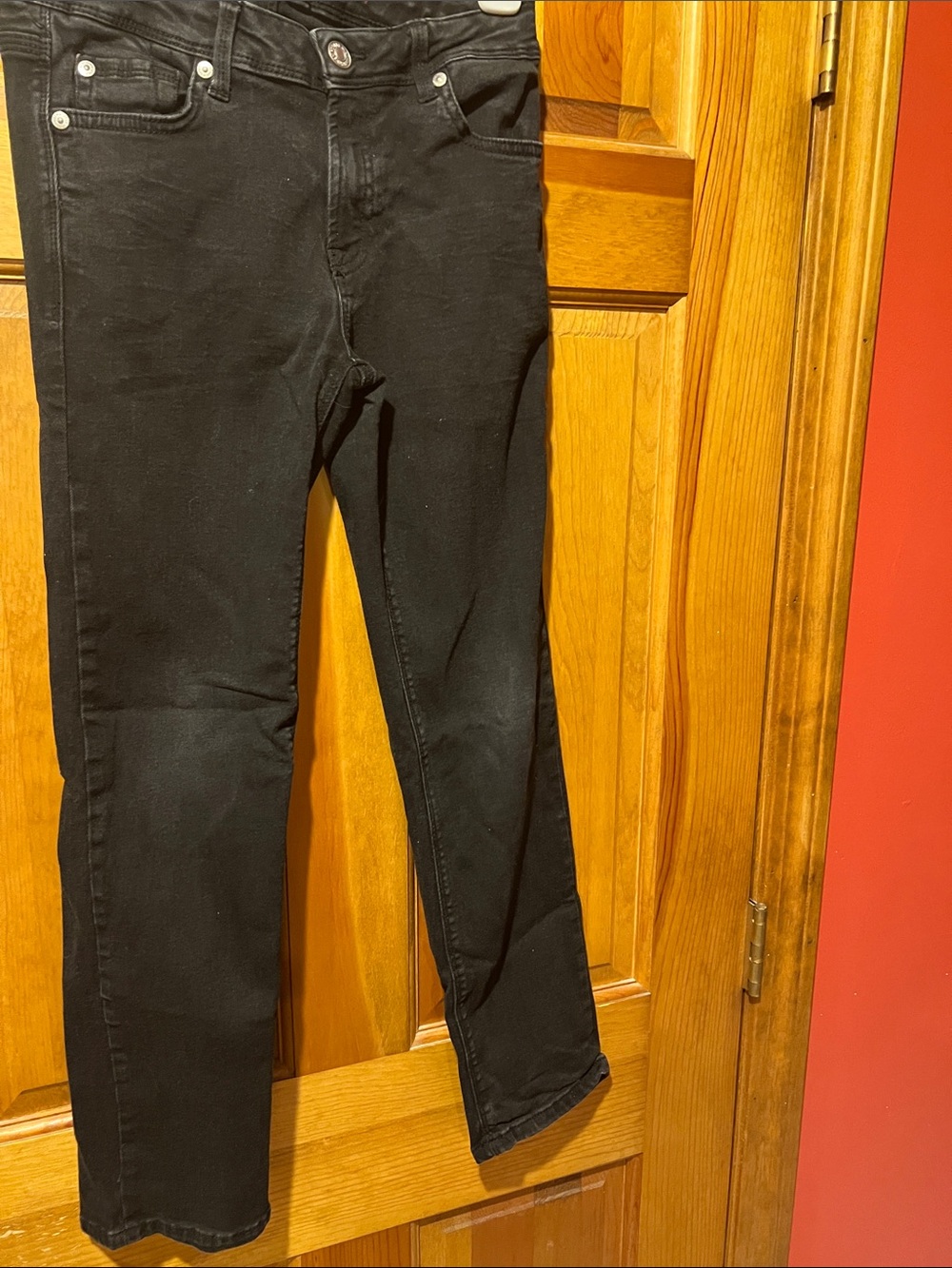 7 for all mankind kids black jeans size 10